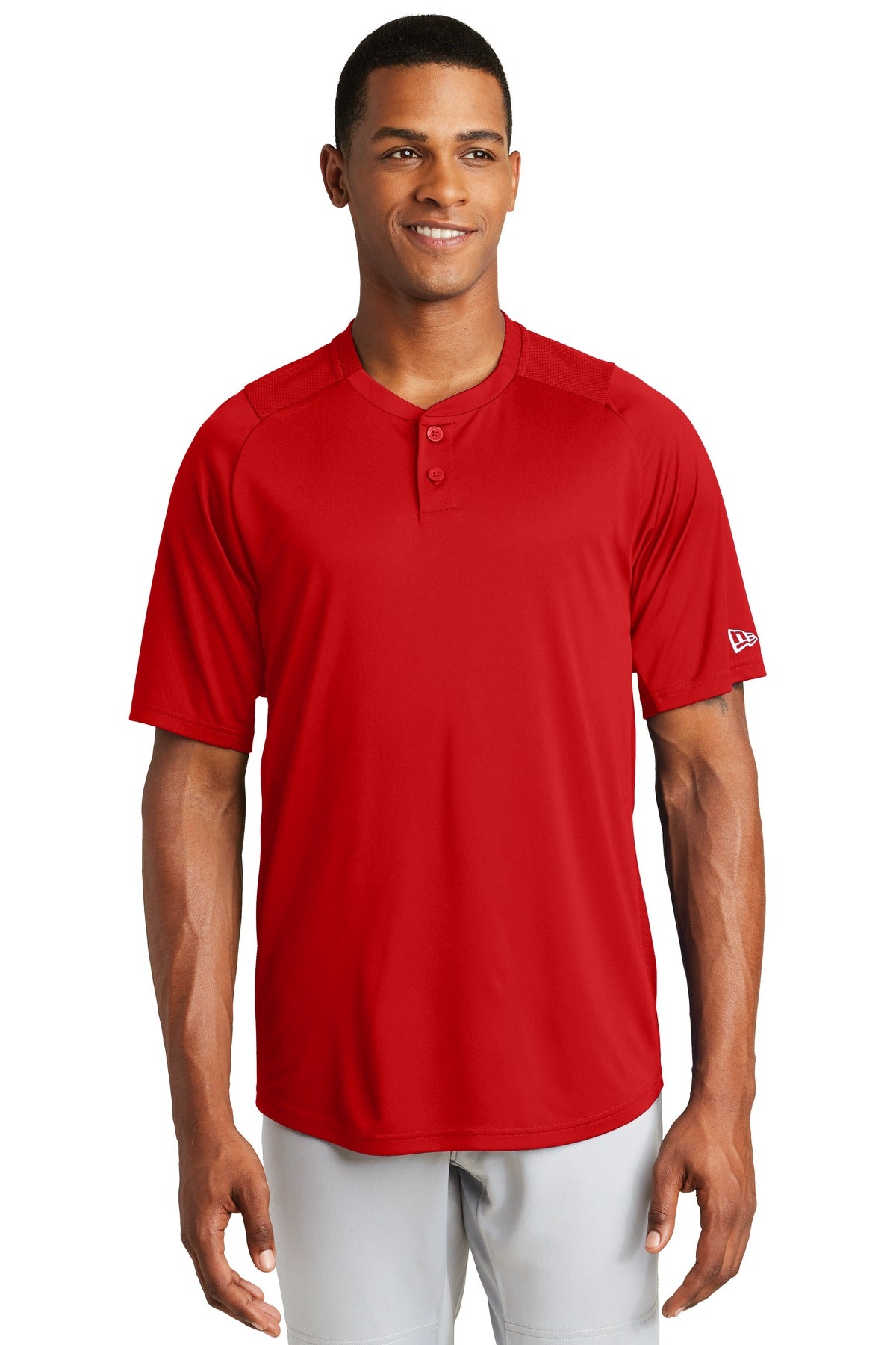 New Era Men's Diamond Era 2-Button Jersey. NEA221 Corporate Apparel Shirts & Tops