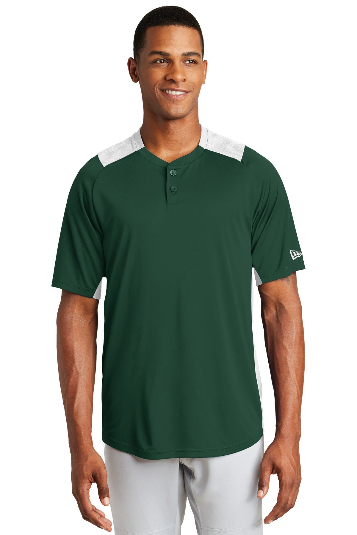 New Era Men's Diamond Era 2-Button Jersey. NEA221 Corporate Apparel Shirts & Tops