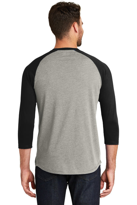 New Era Men's Heritage Blend 3/4-Sleeve Baseball Raglan Tee. NEA104 Corporate Apparel Shirts & Tops