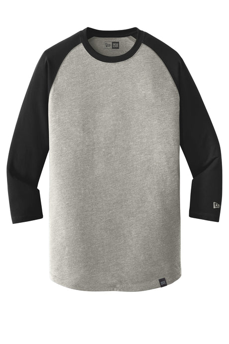 New Era Men's Heritage Blend 3/4-Sleeve Baseball Raglan Tee. NEA104 Corporate Apparel Shirts & Tops