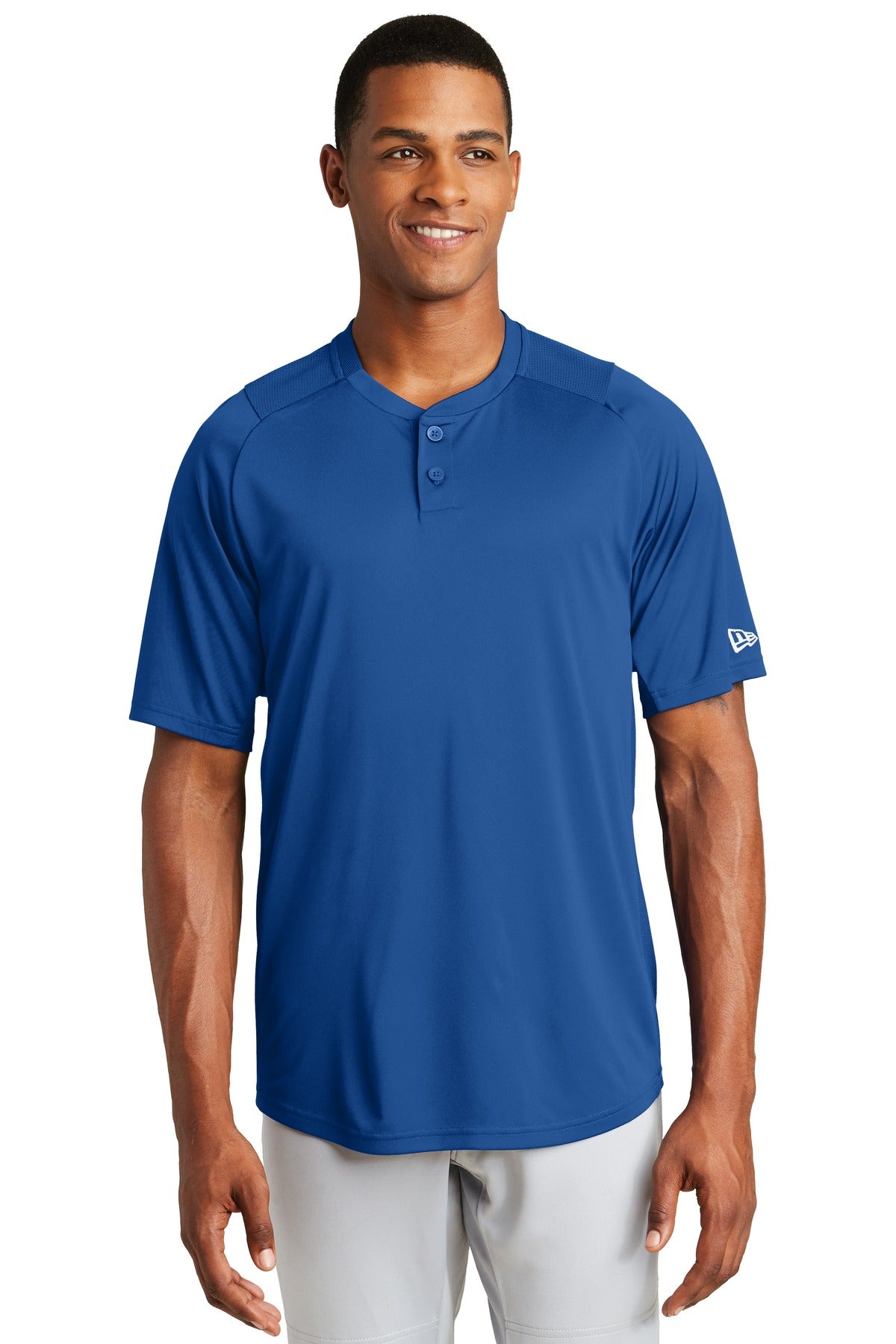 New Era Men's Diamond Era 2-Button Jersey. NEA221 Corporate Apparel Shirts & Tops
