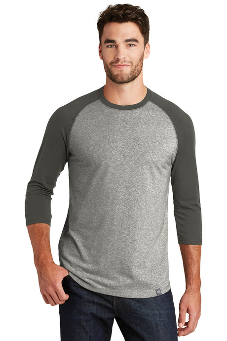 New Era Men's Heritage Blend 3/4-Sleeve Baseball Raglan Tee. NEA104 Corporate Apparel Shirts & Tops