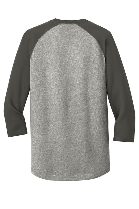 New Era Men's Heritage Blend 3/4-Sleeve Baseball Raglan Tee. NEA104 Corporate Apparel Shirts & Tops