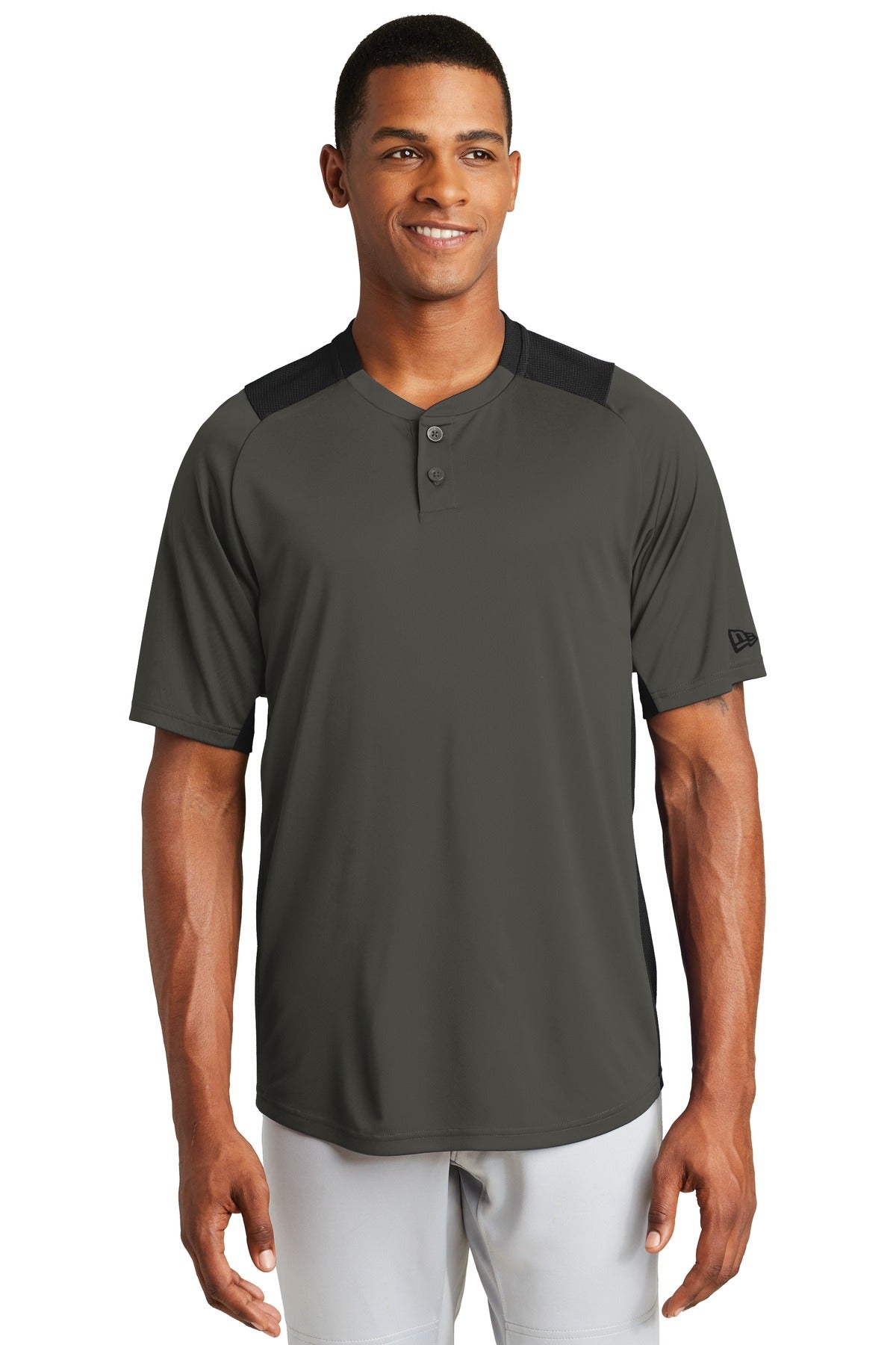 New Era Men's Diamond Era 2-Button Jersey. NEA221 Corporate Apparel Shirts & Tops