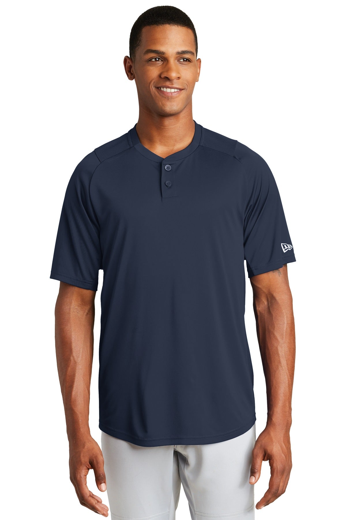 New Era Men's Diamond Era 2-Button Jersey. NEA221 Corporate Apparel Shirts & Tops