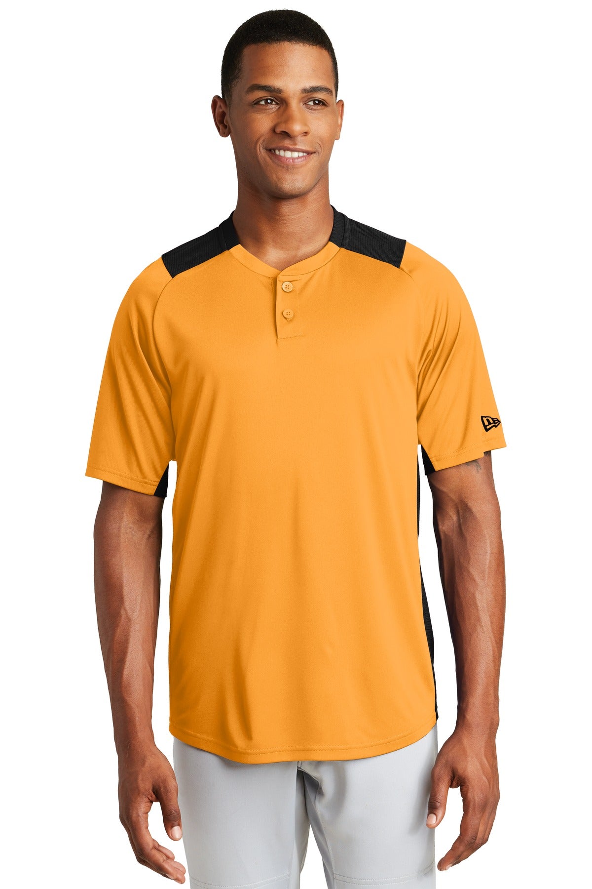 New Era Men's Diamond Era 2-Button Jersey. NEA221 Corporate Apparel Shirts & Tops
