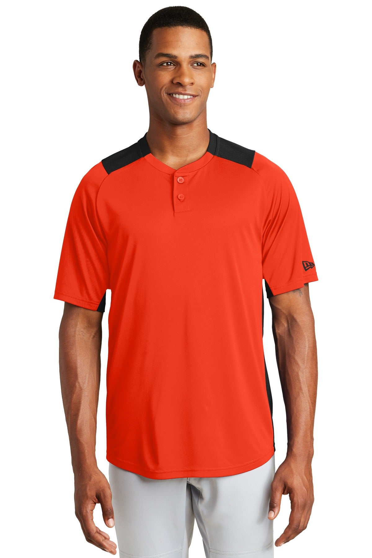 New Era Men's Diamond Era 2-Button Jersey. NEA221 Corporate Apparel Shirts & Tops
