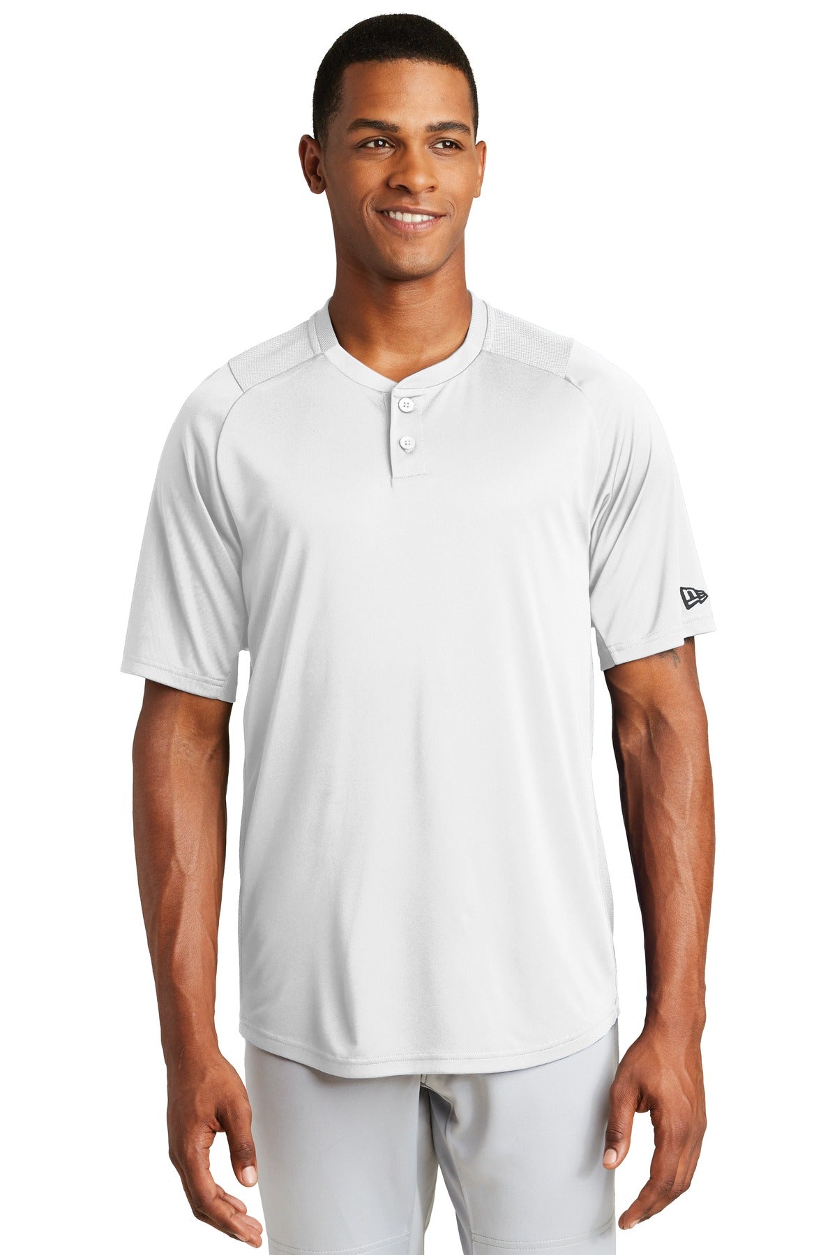 New Era Men's Diamond Era 2-Button Jersey. NEA221 Corporate Apparel Shirts & Tops