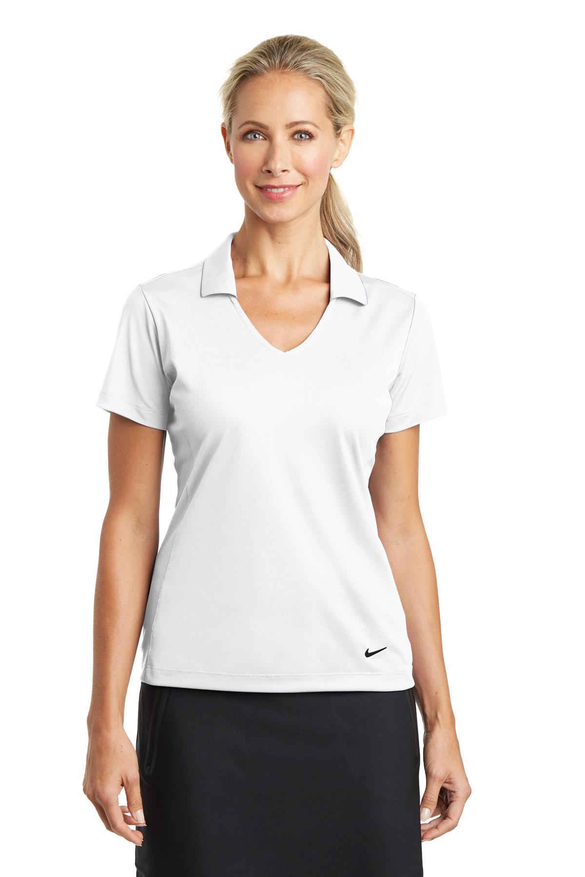 Nike Women's Dri-FIT Vertical Mesh Polo. 637165 Corporate Apparel Shirts & Tops