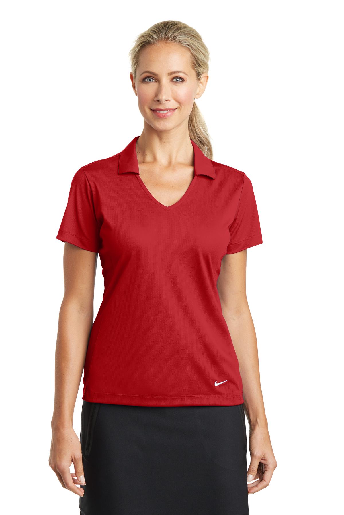Nike Women's Dri-FIT Vertical Mesh Polo. 637165 Corporate Apparel Shirts & Tops