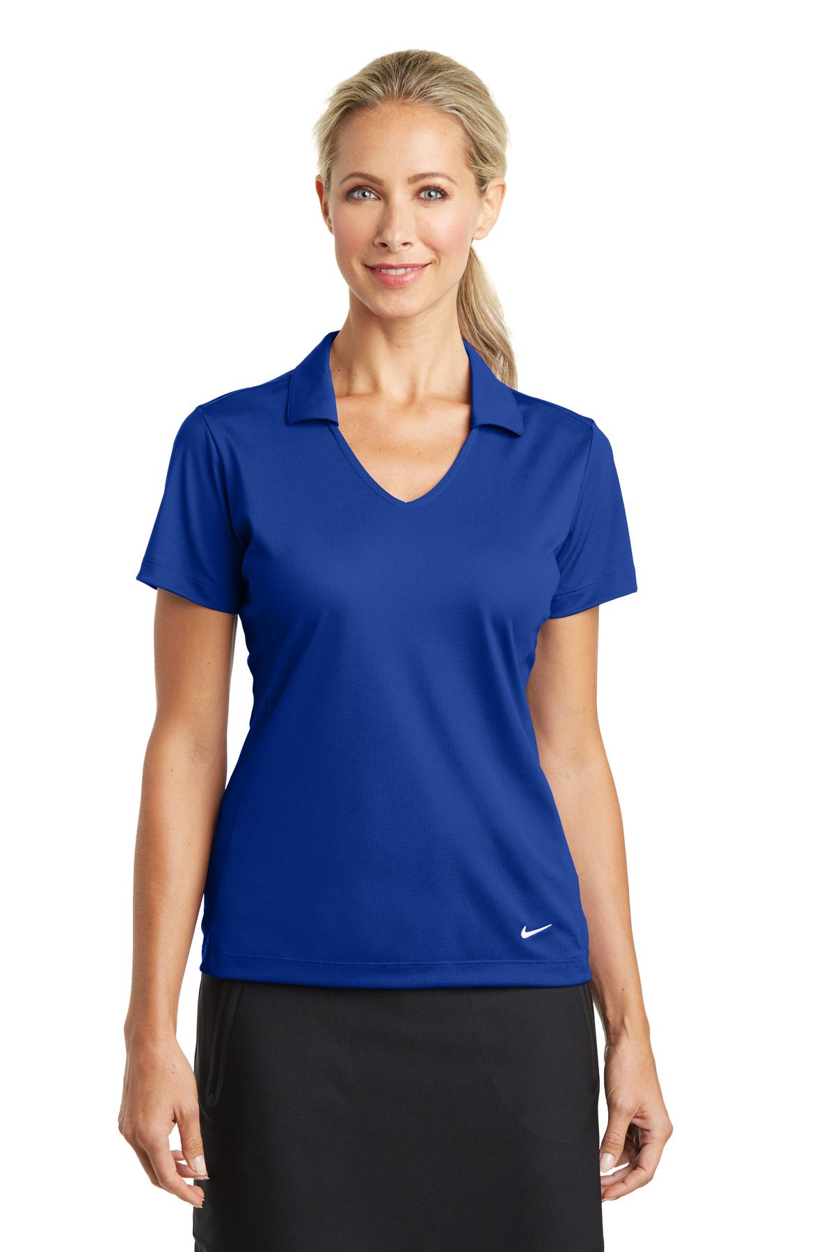 Nike Women's Dri-FIT Vertical Mesh Polo. 637165 Corporate Apparel Shirts & Tops