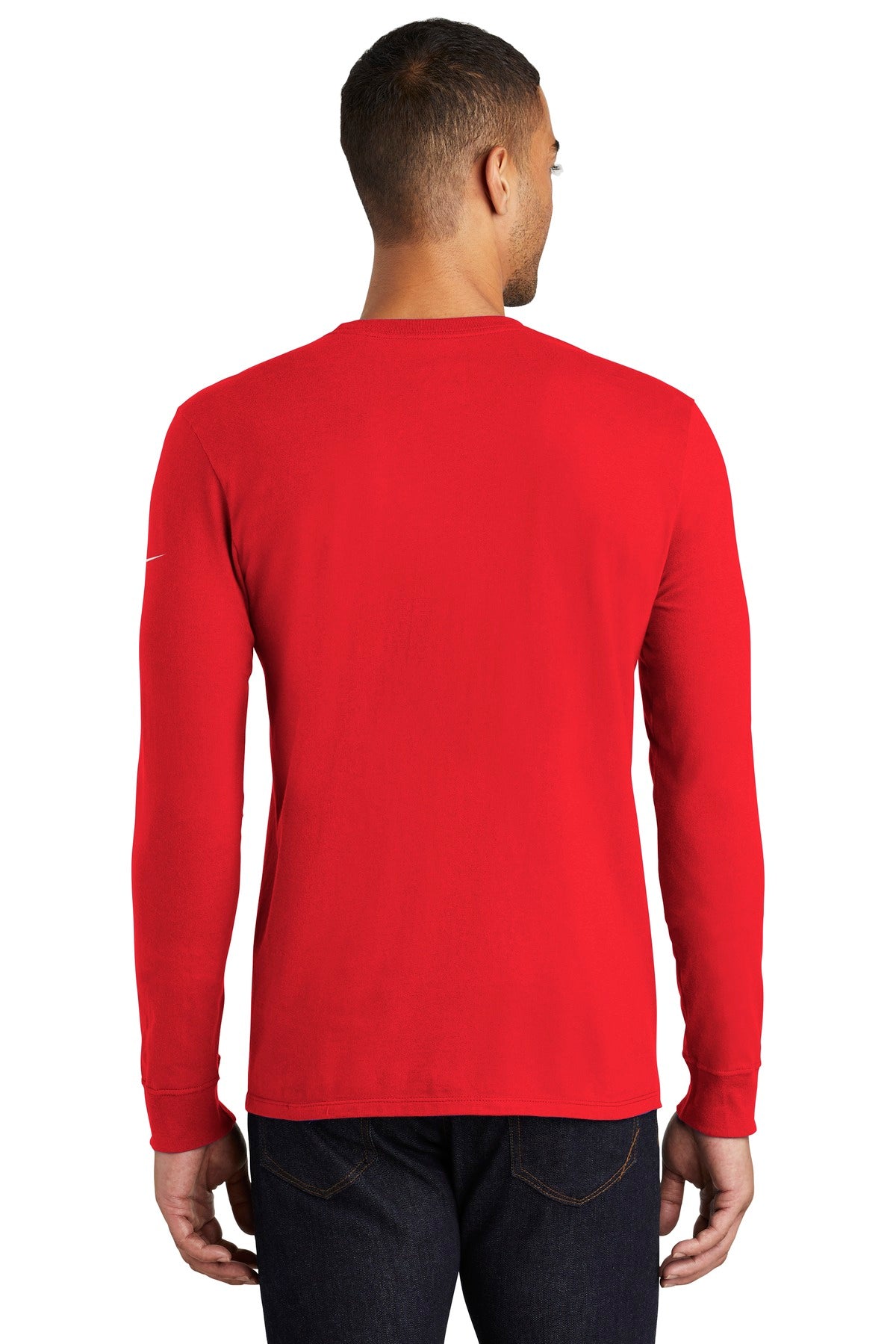 Nike Men's Core Cotton Long Sleeve Tee Shirt. NKBQ5232 Corporate Apparel Shirts & Tops