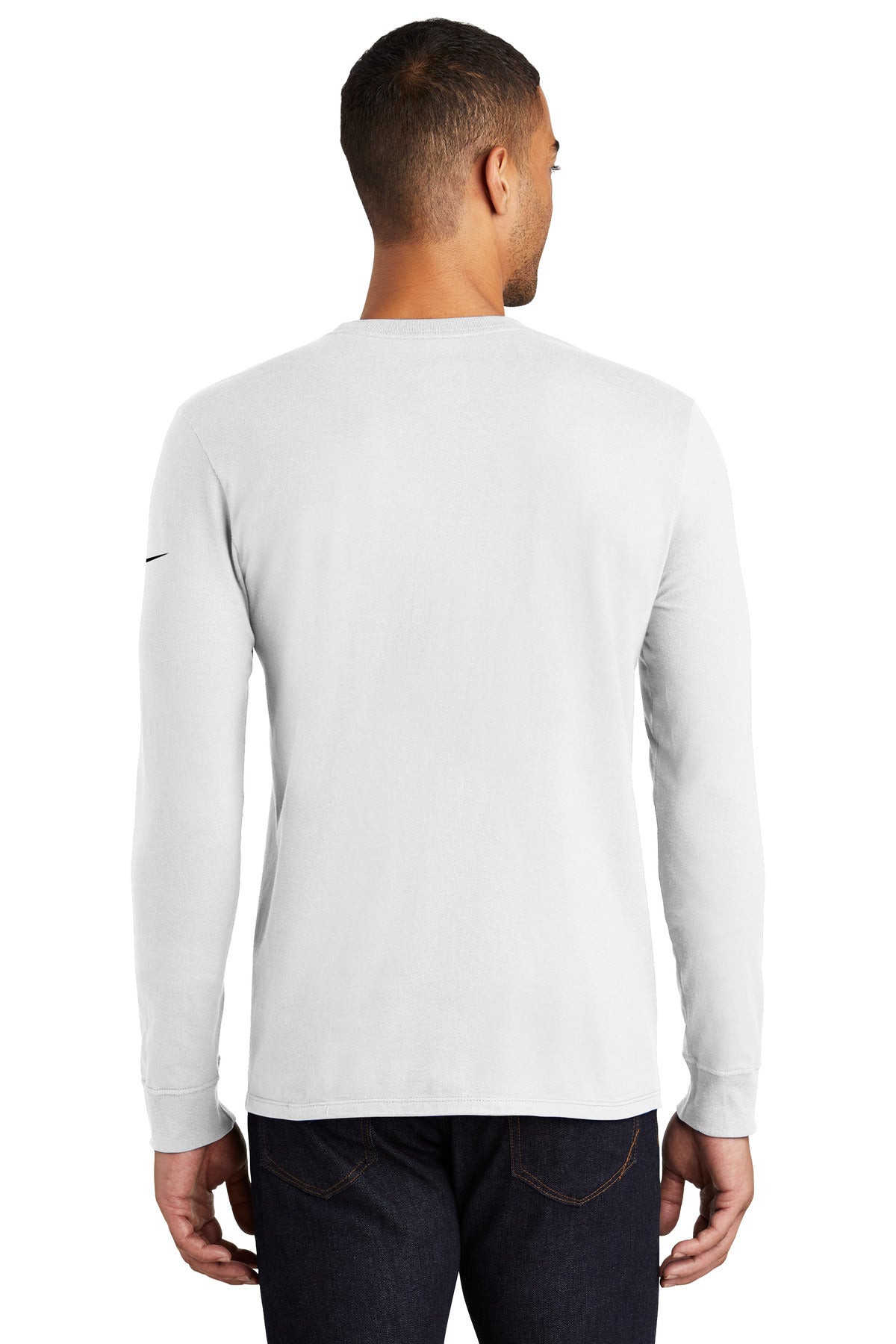 Nike Men's Core Cotton Long Sleeve Tee Shirt. NKBQ5232 Corporate Apparel Shirts & Tops