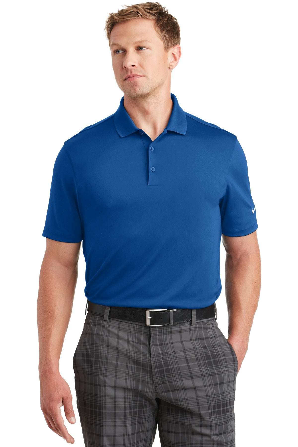 Nike Men's Dri-FIT Classic Fit Players Polo with Flat Knit Collar. 838956 Corporate Apparel Shirts & Tops