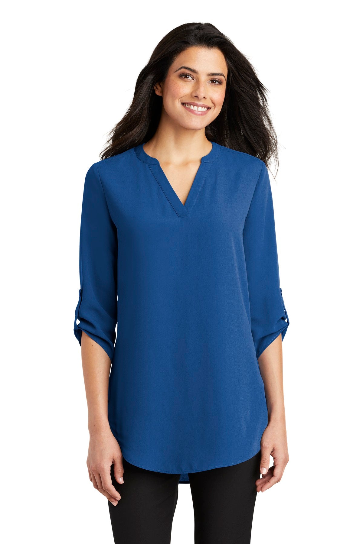 Port Authority Womens 3/4-Sleeve Tunic Blouse. LW701 Womens Apparel Shirts & Tops