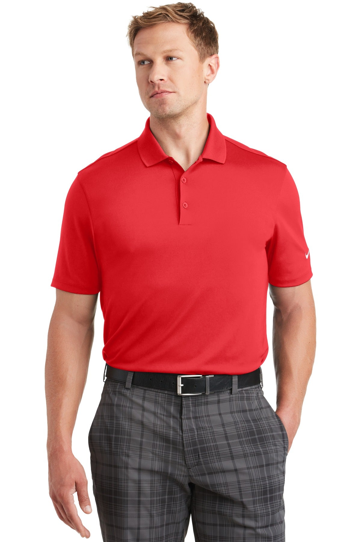 Nike Men's Dri-FIT Classic Fit Players Polo with Flat Knit Collar. 838956 Corporate Apparel Shirts & Tops