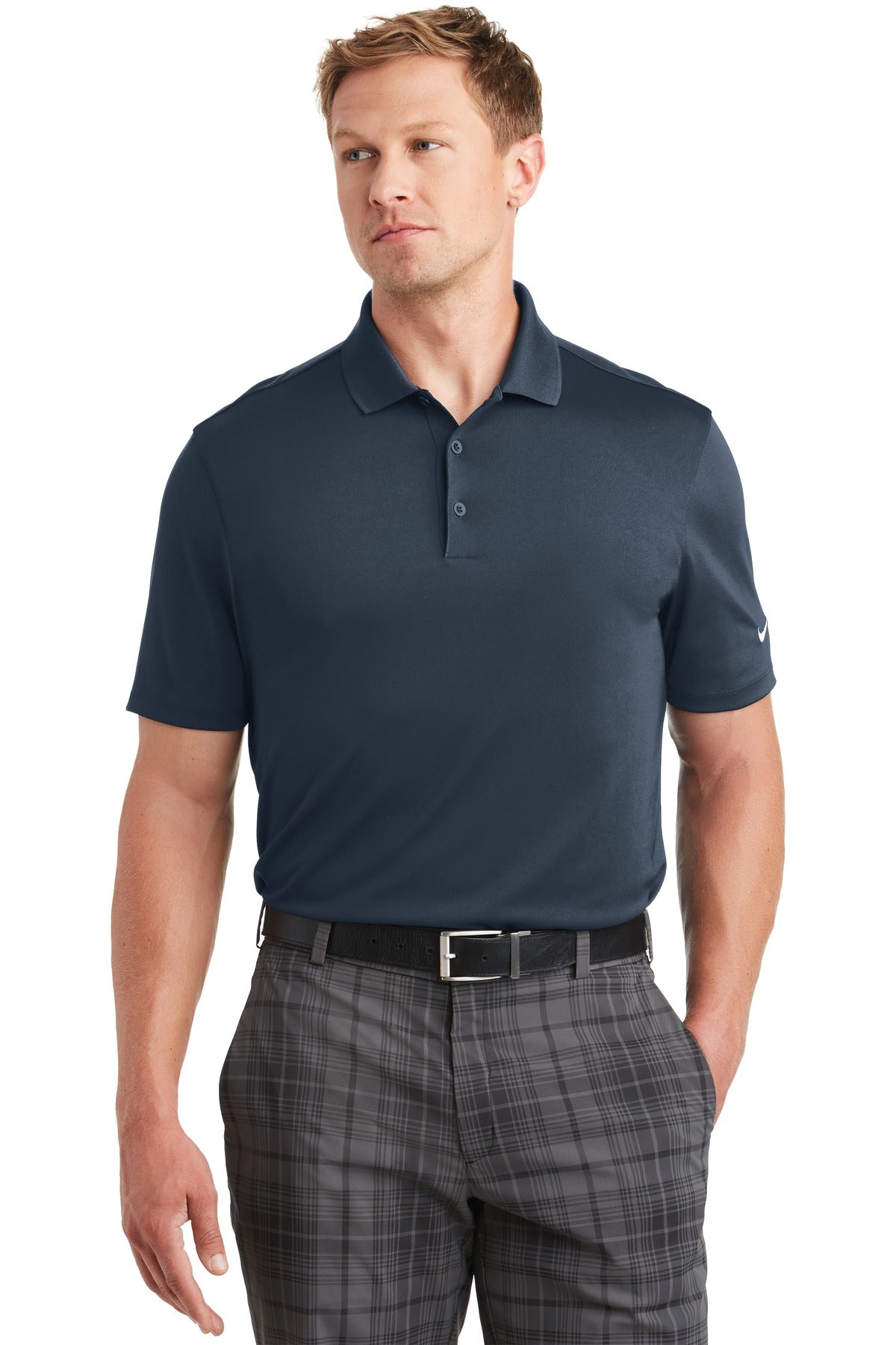 Nike Men's Dri-FIT Classic Fit Players Polo with Flat Knit Collar. 838956 Corporate Apparel Shirts & Tops