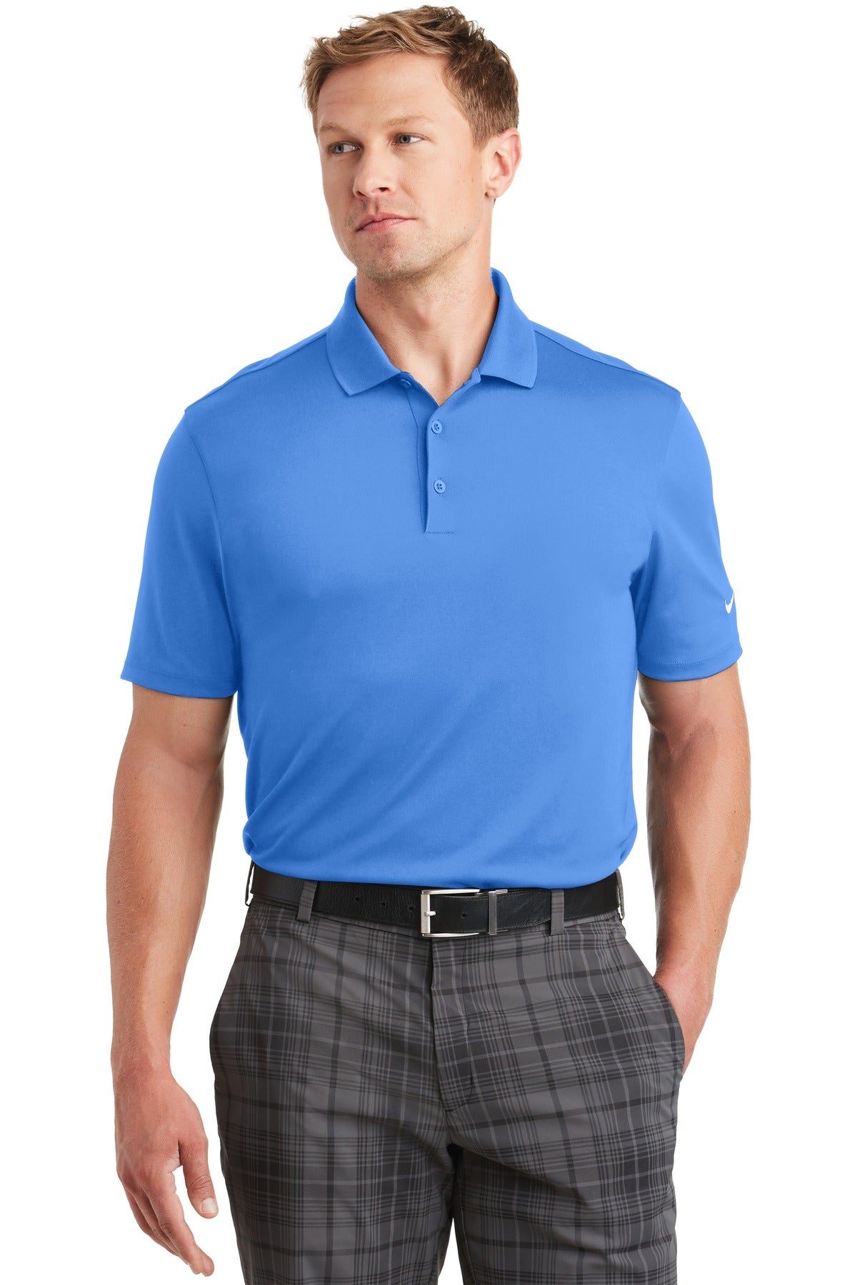 Nike Men's Dri-FIT Classic Fit Players Polo with Flat Knit Collar. 838956 Corporate Apparel Shirts & Tops