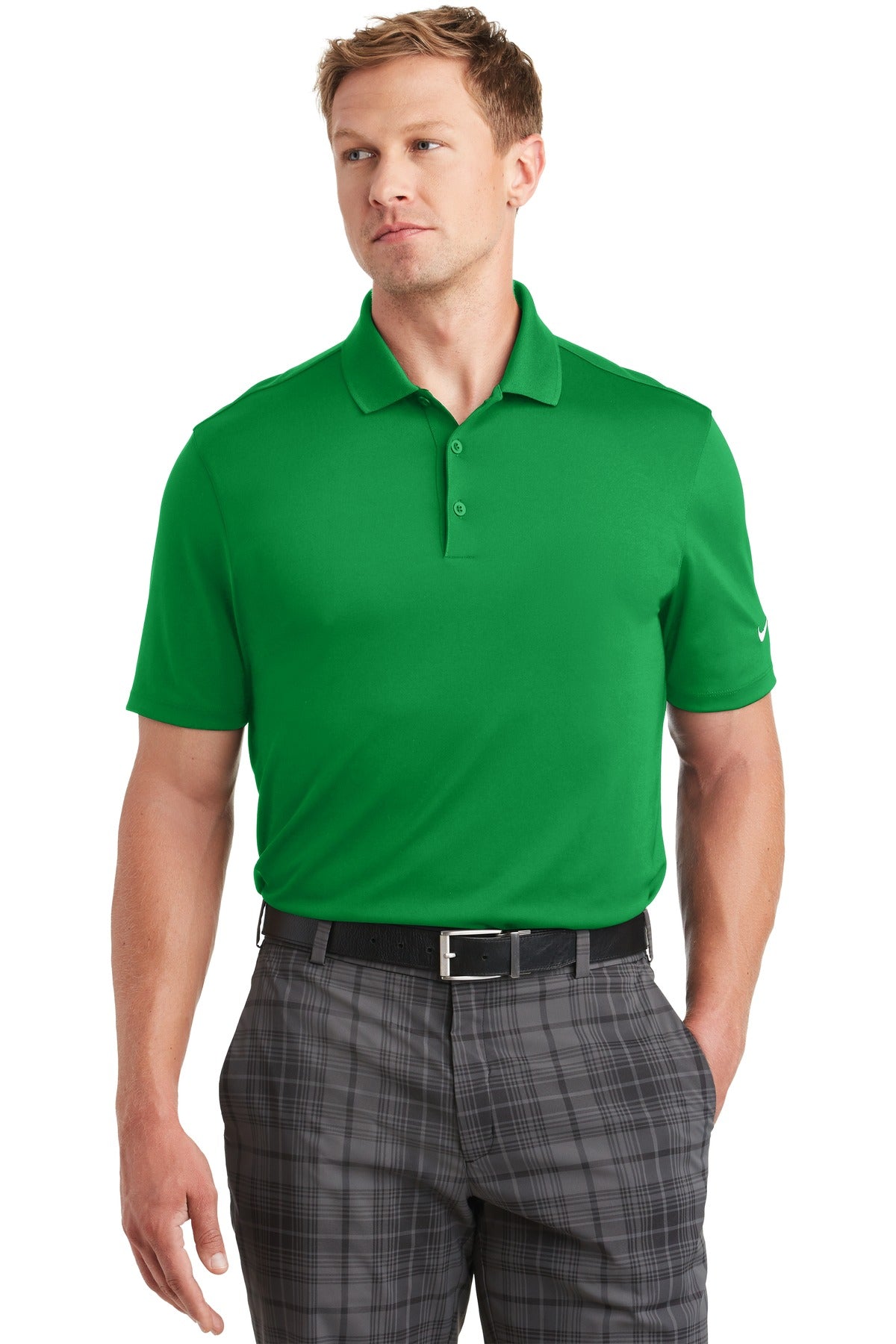 Nike Men's Dri-FIT Classic Fit Players Polo with Flat Knit Collar. 838956 Corporate Apparel Shirts & Tops