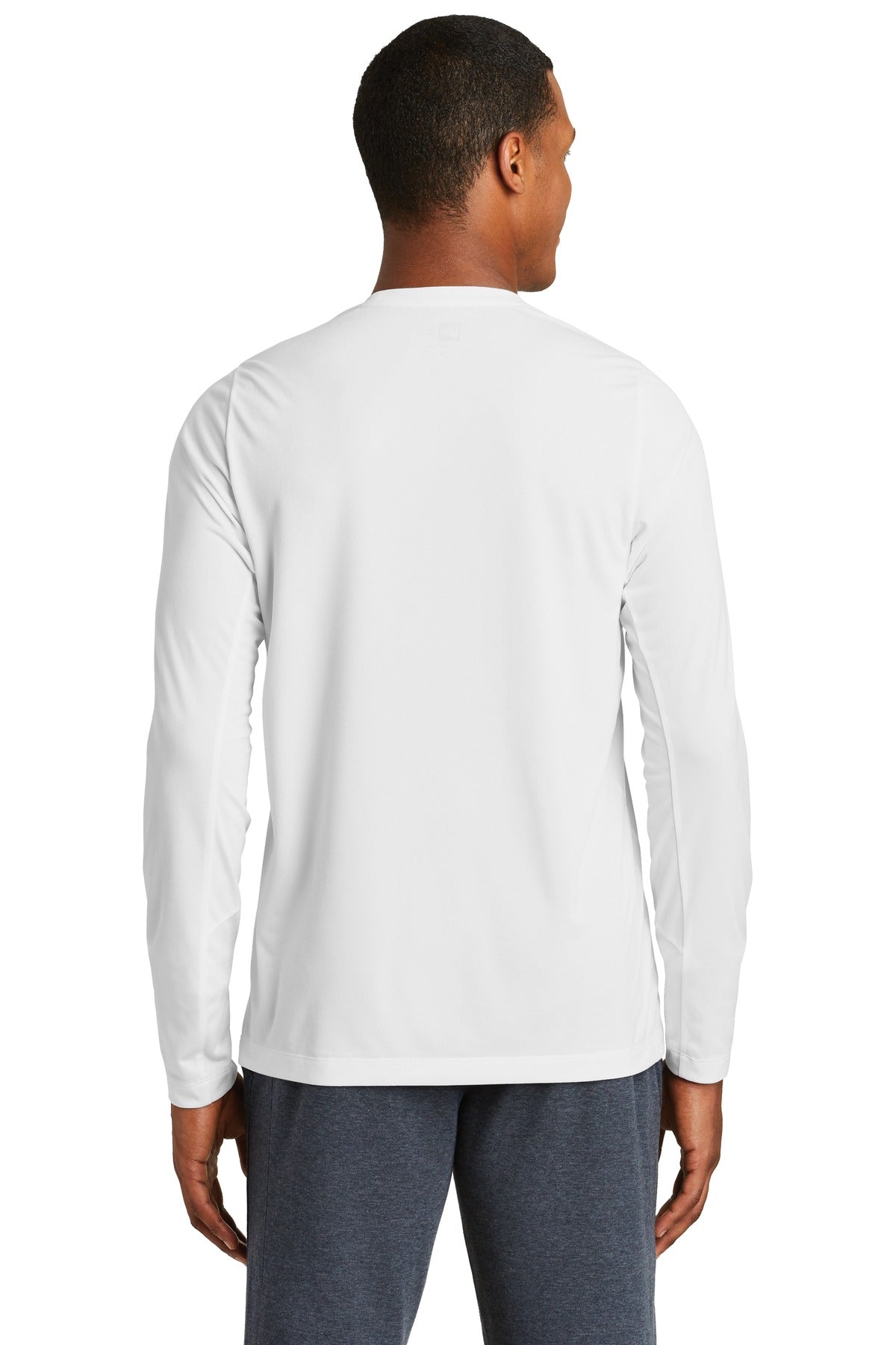 New Era Men's Series Performance Long Sleeve Crew Tee. NEA201 Corporate Apparel Shirts & Tops