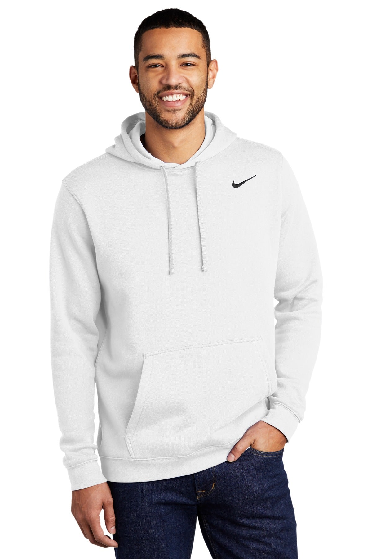 Nike Men's Club Fleece Pullover Hoodie. CJ1611 Corporate Apparel Sweatshirts & Fleece