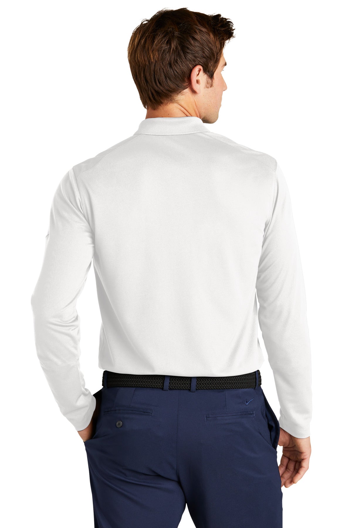 Nike Men's Dri-FIT Micro Pique 2.0 Long Sleeve Polo. NKDC2104 Corporate Apparel Shirts & Tops