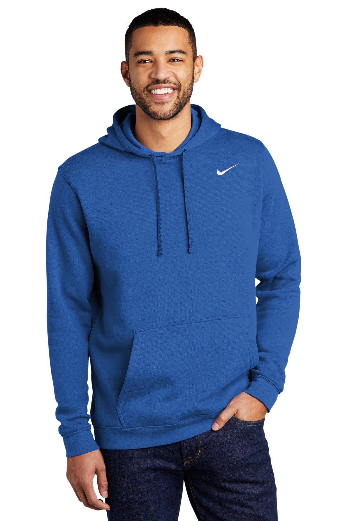 Nike Men's Club Fleece Pullover Hoodie. CJ1611 Corporate Apparel Sweatshirts & Fleece
