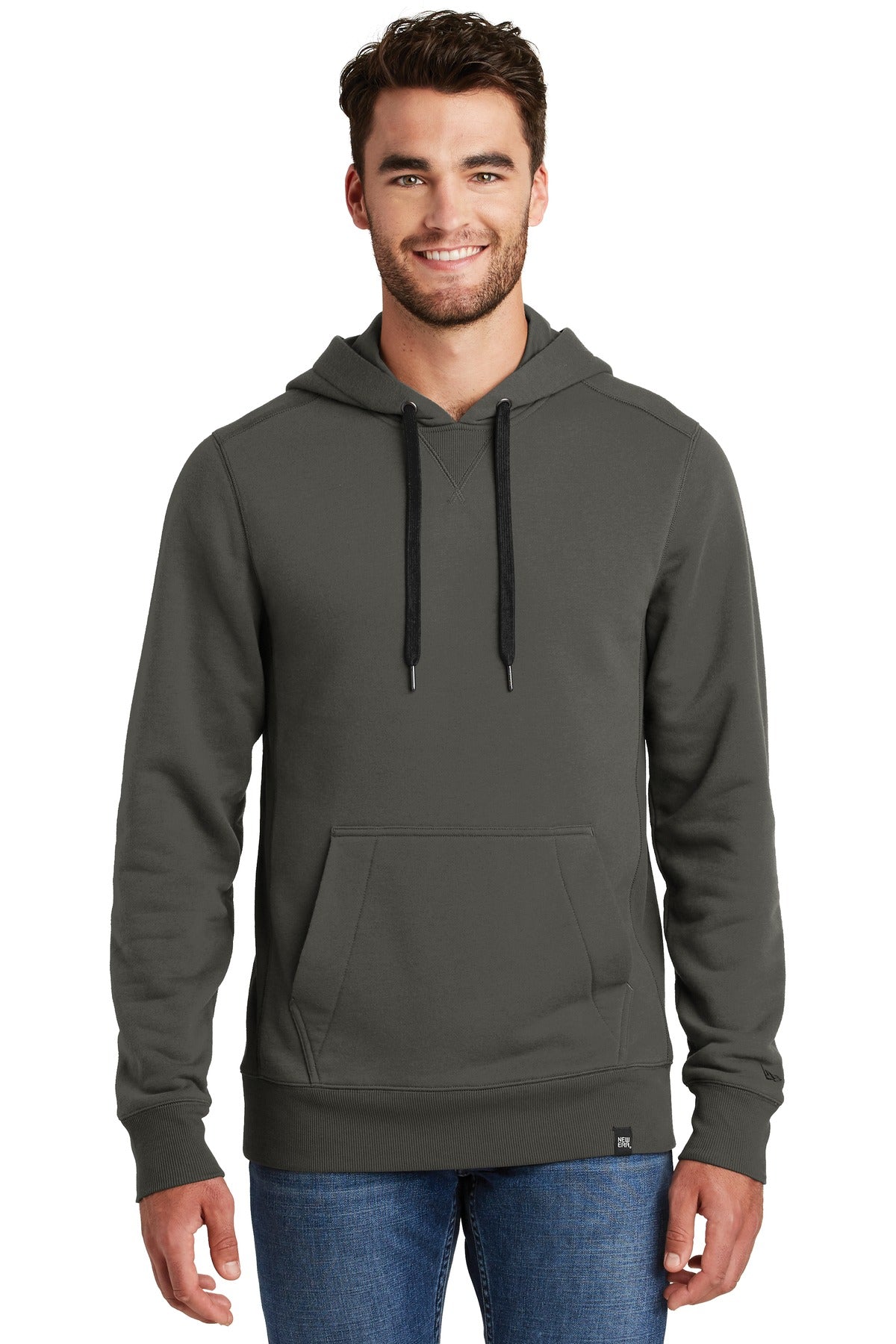 New Era Men's French Terry Pullover Hoodie. NEA500 Corporate Apparel Sweatshirts & Fleece