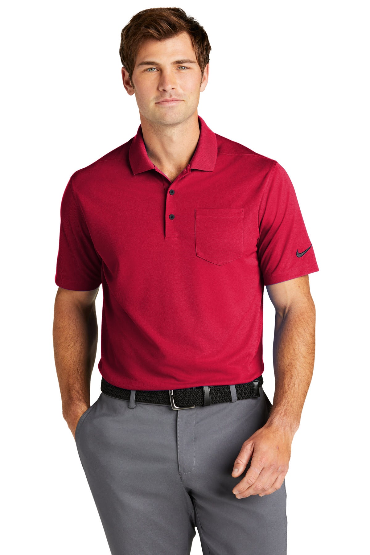 Nike Men's Dri-FIT Micro Pique 2.0 Pocket Polo. NKDC2103 Corporate Apparel Shirts & Tops