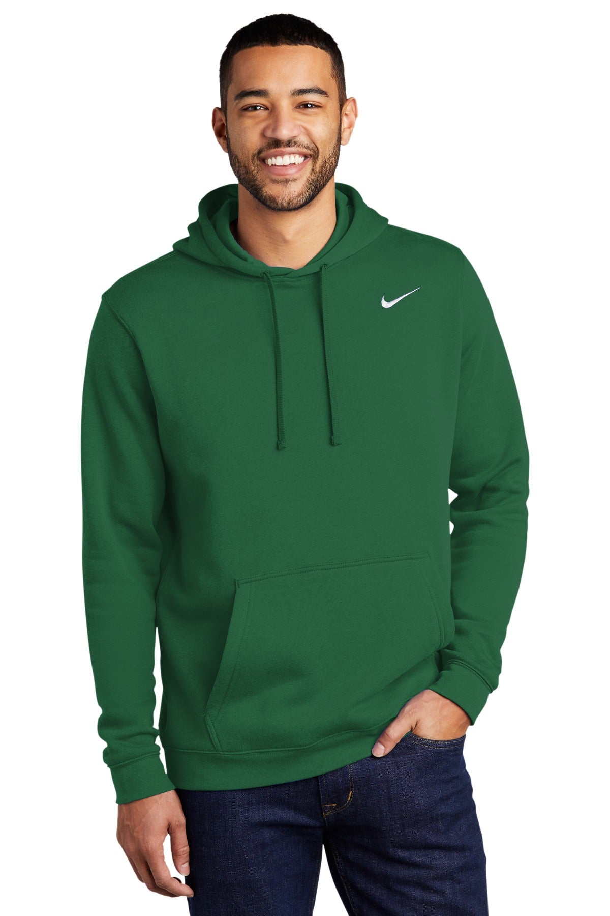Nike Men's Club Fleece Pullover Hoodie. CJ1611 Corporate Apparel Sweatshirts & Fleece