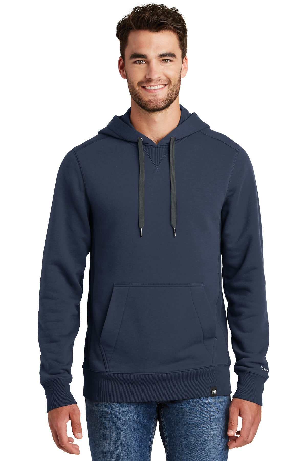 New Era Men's French Terry Pullover Hoodie. NEA500 Corporate Apparel Sweatshirts & Fleece