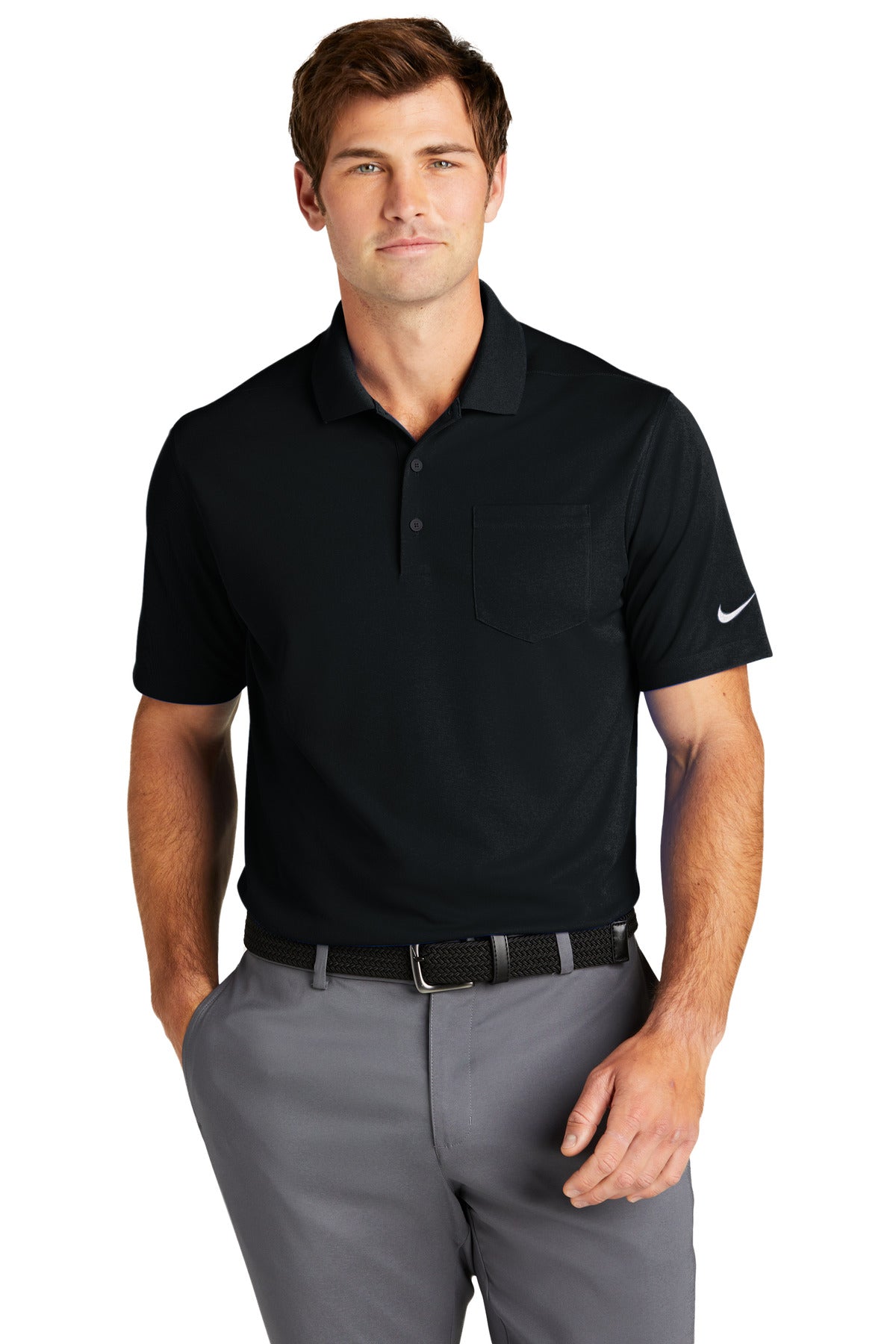 Nike Men's Dri-FIT Micro Pique 2.0 Pocket Polo. NKDC2103 Corporate Apparel Shirts & Tops