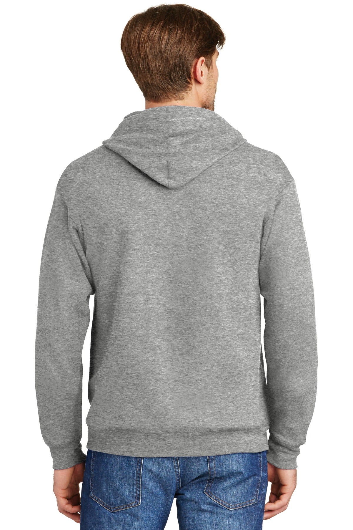 Hanes Men's Ecosmart Full-Zip Hooded Sweatshirt Mens Apparel Sweatshirts & Fleece