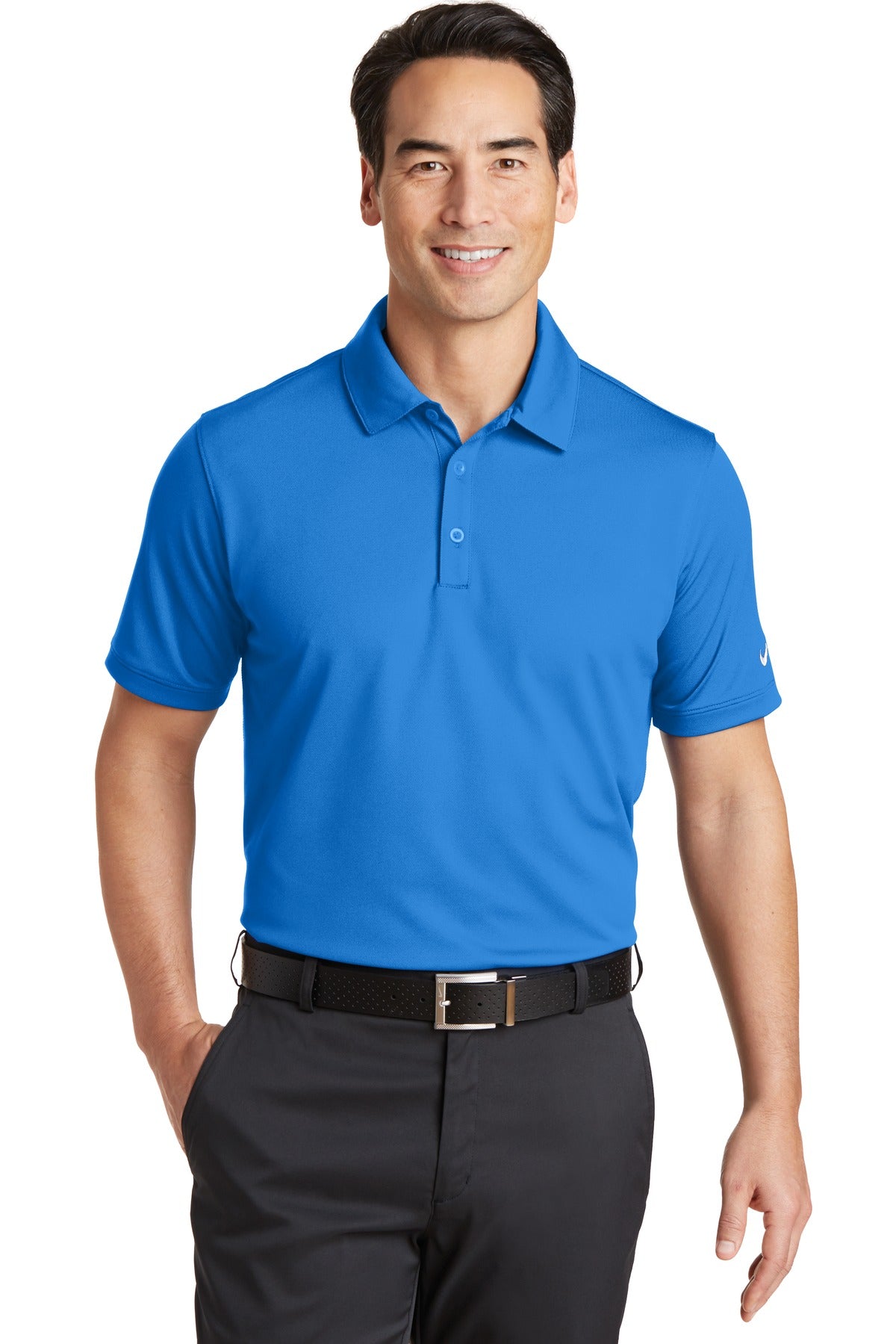 Nike Men's Dri-FIT Solid Icon Pique Modern Fit Polo. 746099 Corporate Apparel Shirts & Tops