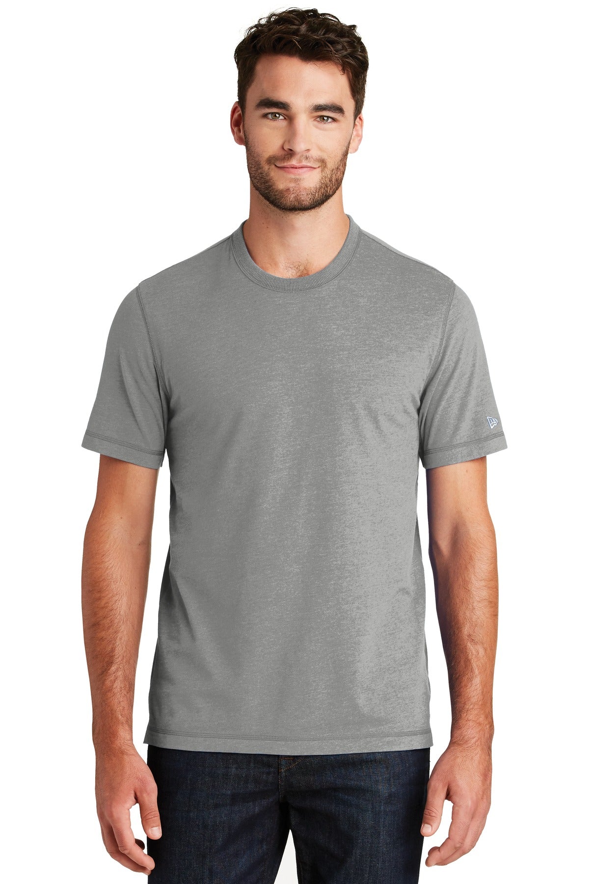 New Era Men's Sueded Cotton Blend Crew Tee. NEA120 Corporate Apparel Shirts & Tops