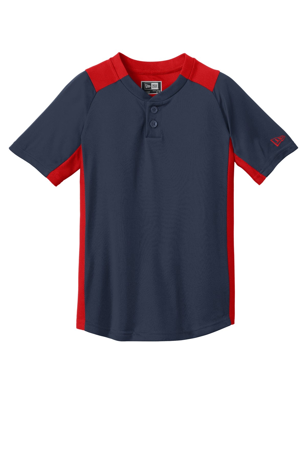New Era Youth Diamond Era 2-Button Jersey. YNEA221 Corporate Apparel Shirts & Tops
