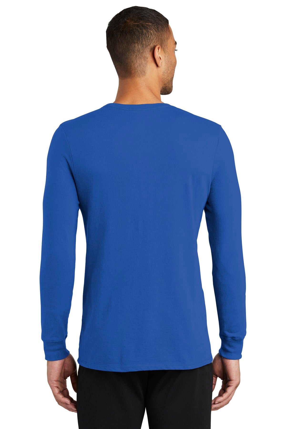 Nike Men's Dri-FIT Cotton/Poly Long Sleeve Tee Shirt. NKBQ5230 Corporate Apparel Shirts & Tops