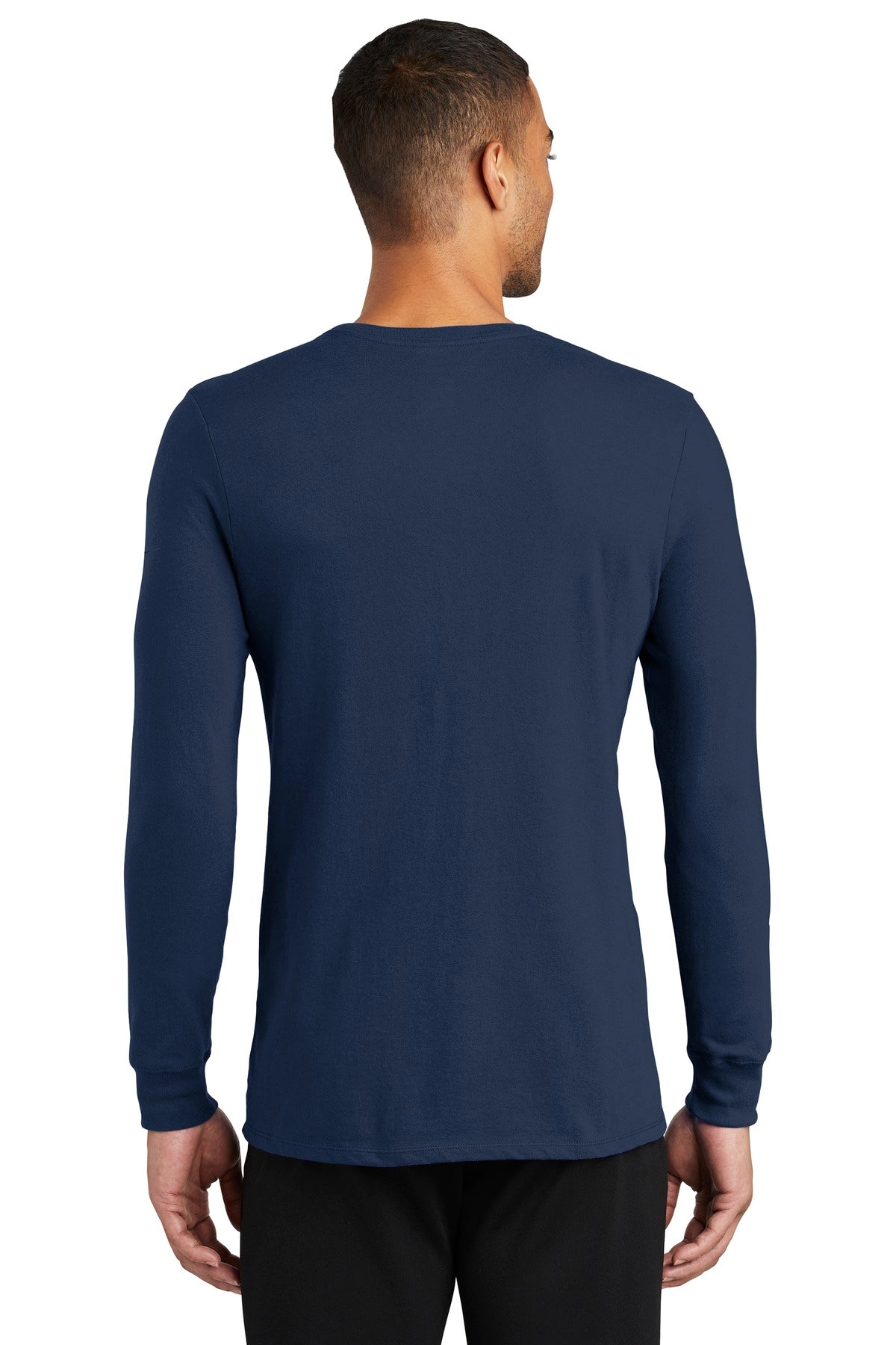 Nike Men's Dri-FIT Cotton/Poly Long Sleeve Tee Shirt. NKBQ5230 Corporate Apparel Shirts & Tops