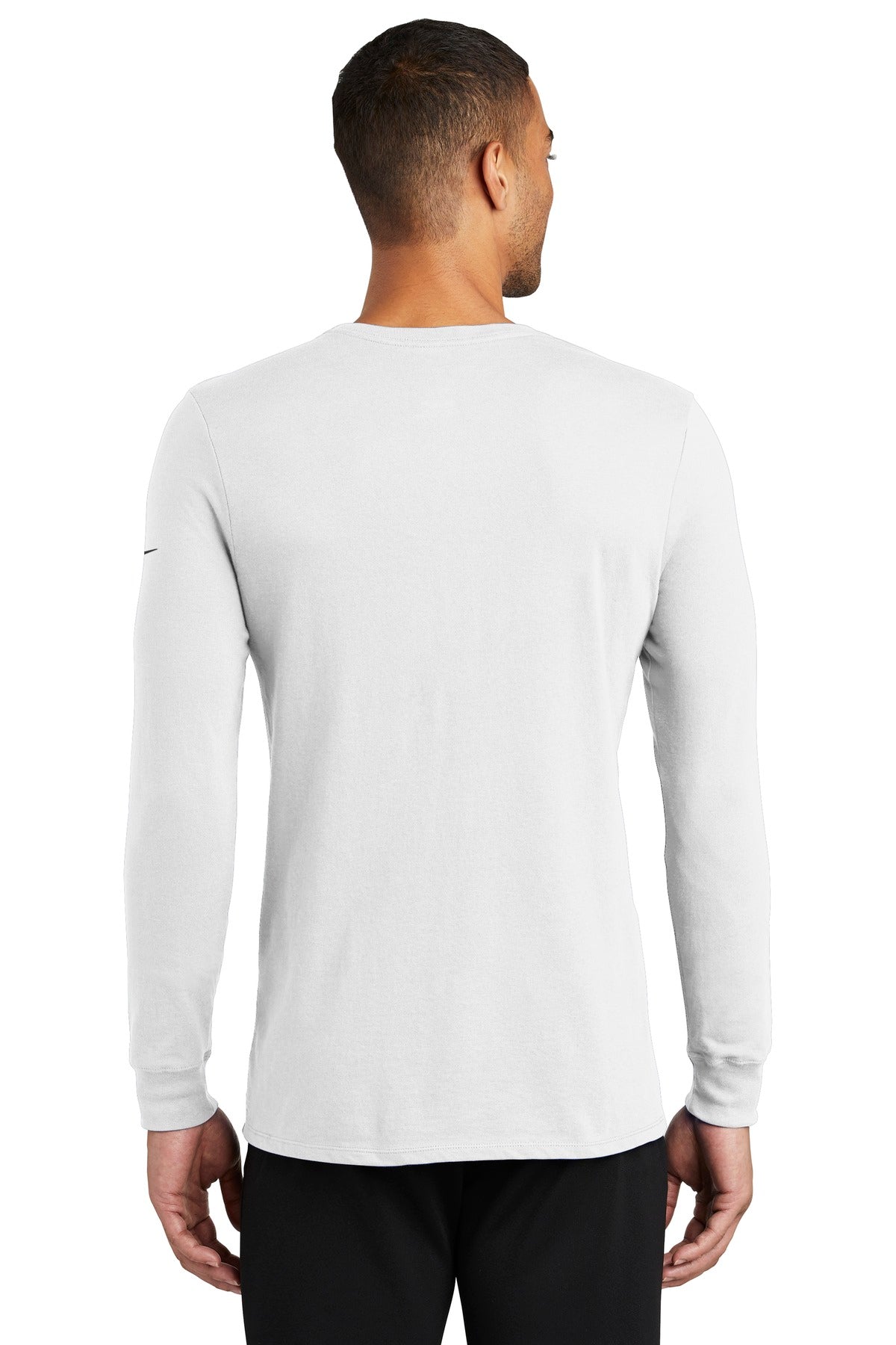 Nike Men's Dri-FIT Cotton/Poly Long Sleeve Tee Shirt. NKBQ5230 Corporate Apparel Shirts & Tops