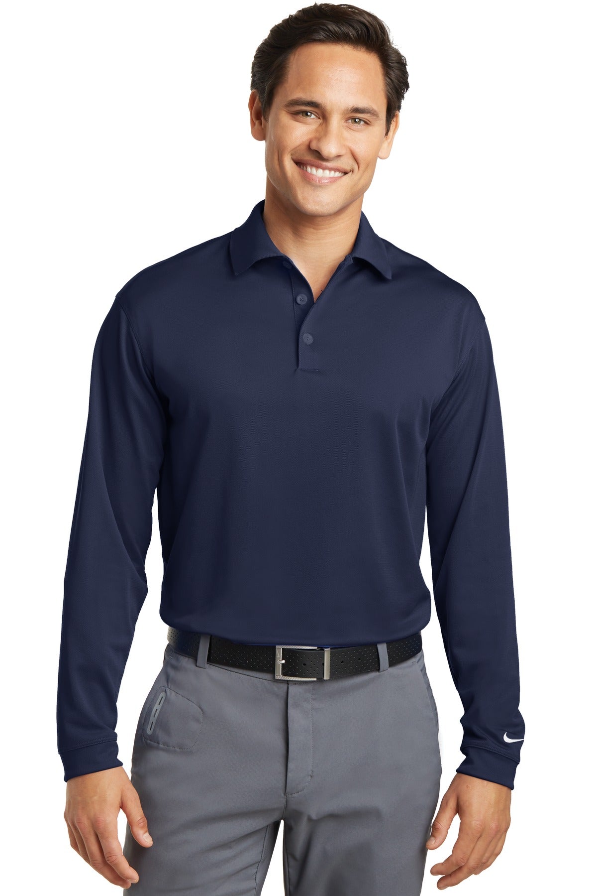 Nike Men's Long Sleeve Dri-FIT Stretch Tech Polo. 466364 Corporate Apparel Shirts & Tops
