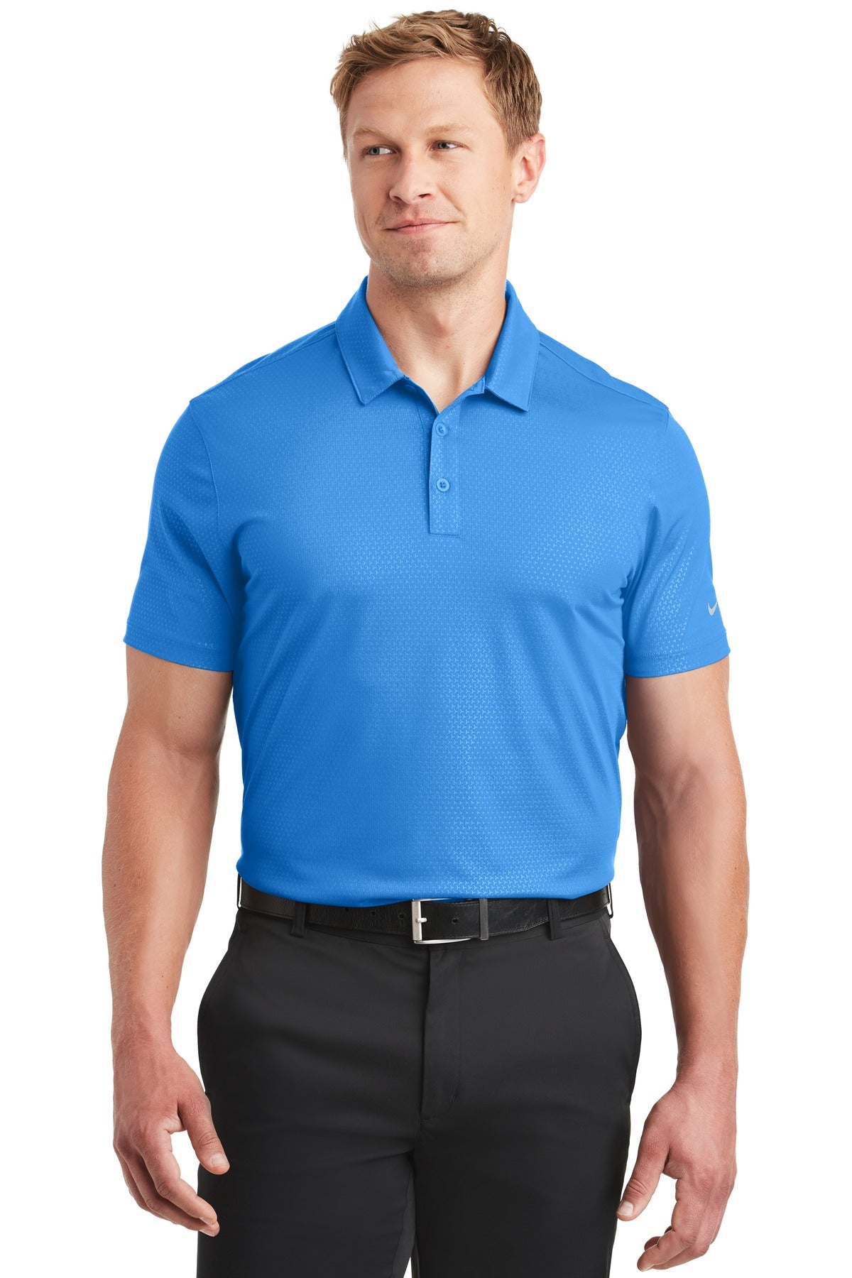 Nike Men's Dri-FIT Embossed Tri-Blade Polo. 838964 Corporate Apparel Shirts & Tops