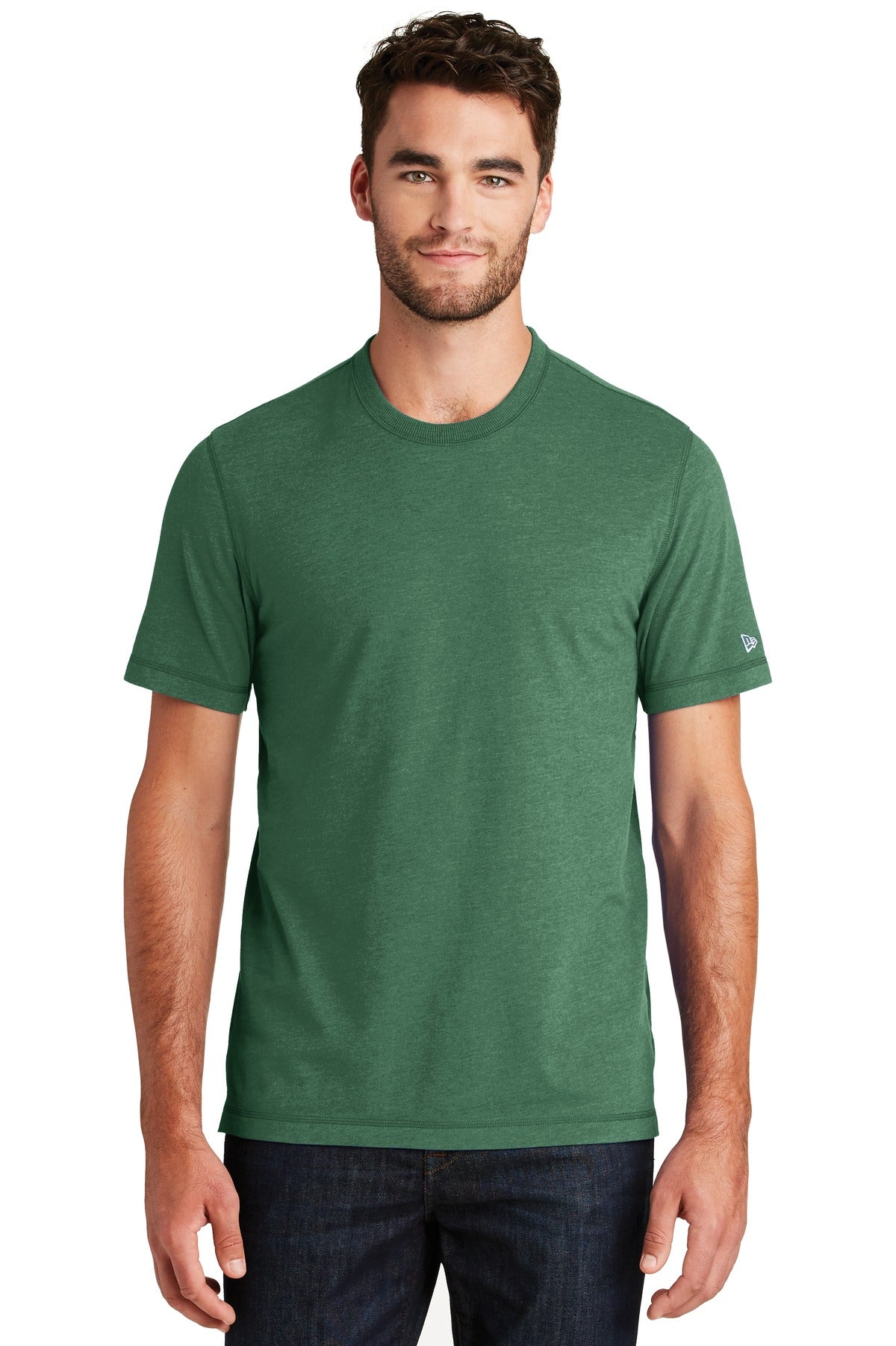 New Era Men's Sueded Cotton Blend Crew Tee. NEA120 Corporate Apparel Shirts & Tops
