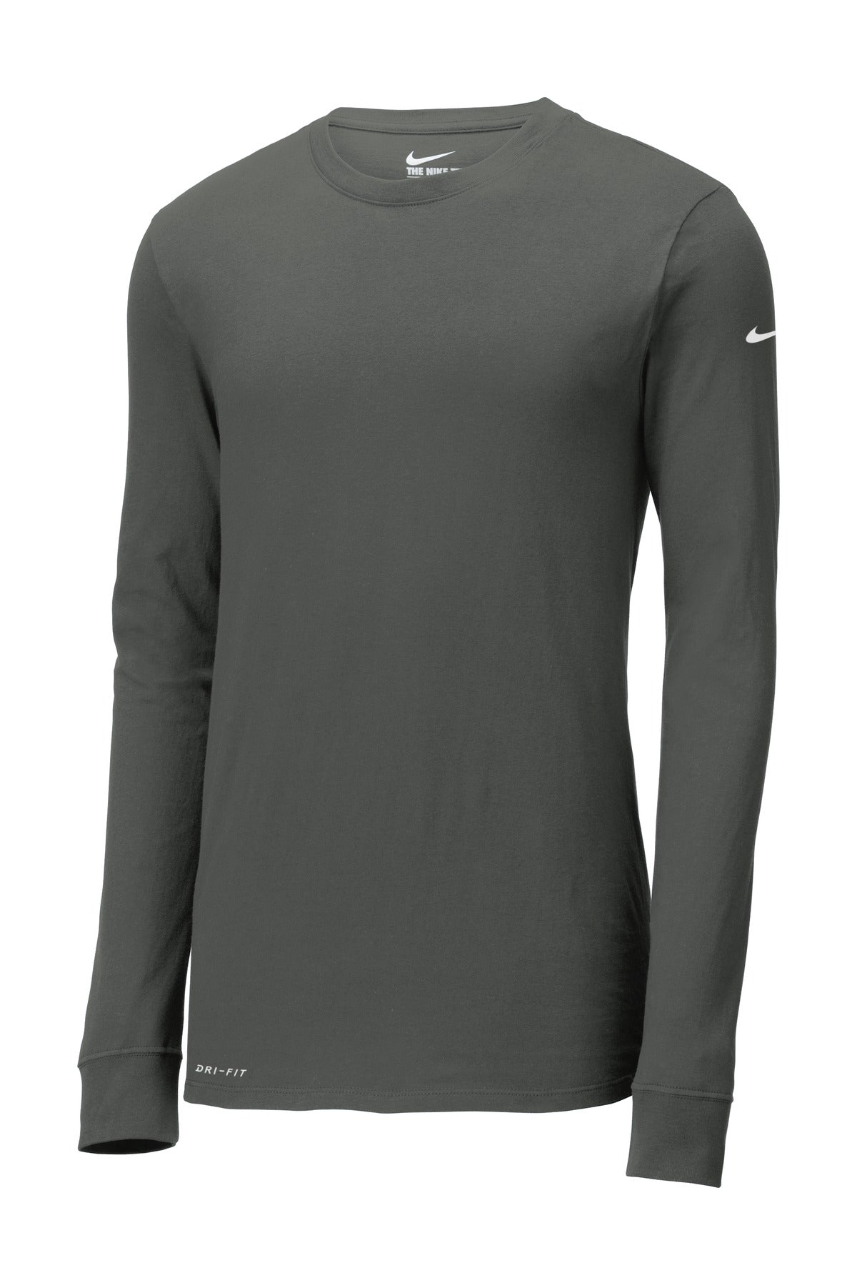 Nike Men's Dri-FIT Cotton/Poly Long Sleeve Tee Shirt. NKBQ5230 Corporate Apparel Shirts & Tops