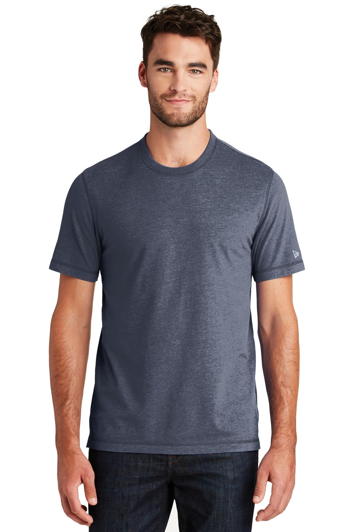 New Era Men's Sueded Cotton Blend Crew Tee. NEA120 Corporate Apparel Shirts & Tops