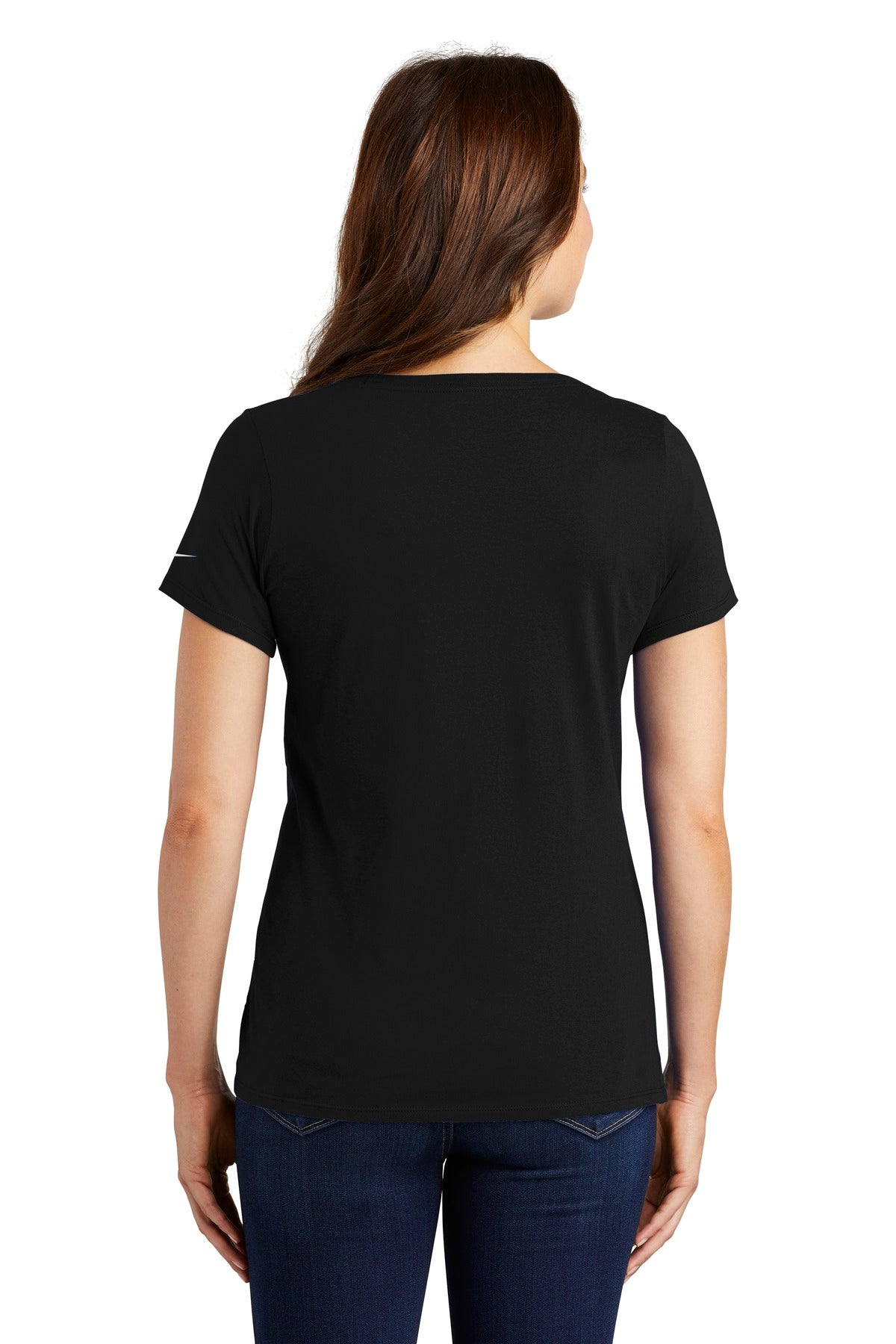 Nike Women's Core Cotton Scoop Neck Tee Shirt. NKBQ5236 Corporate Apparel Shirts & Tops