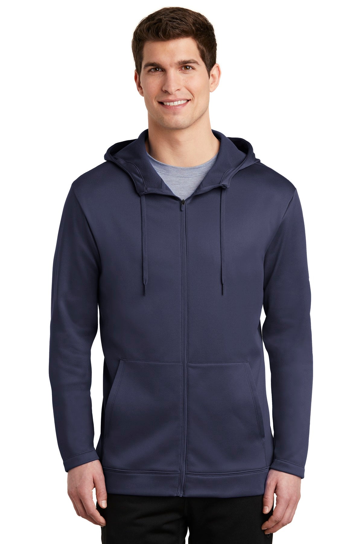 Nike Men's Therma-FIT Full-Zip Fleece Hoodie. NKAH6259 Corporate Apparel Sweatshirts & Fleece
