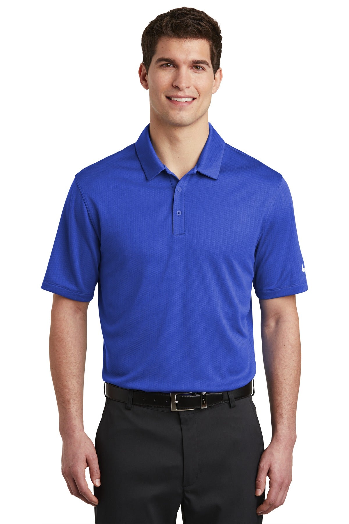 Nike Men's Dri-FIT Hex Textured Polo. NKAH6266 Corporate Apparel Shirts & Tops