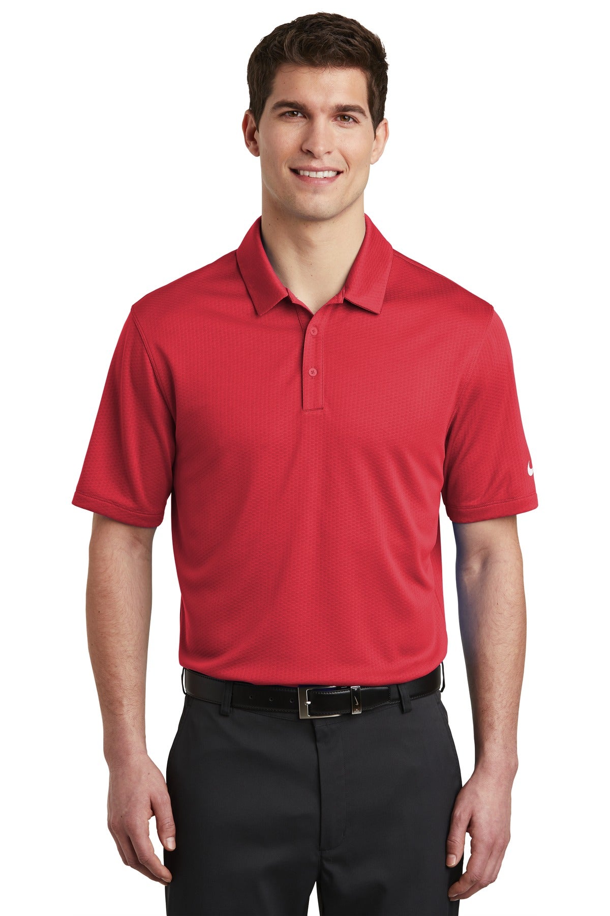 Nike Men's Dri-FIT Hex Textured Polo. NKAH6266 Corporate Apparel Shirts & Tops
