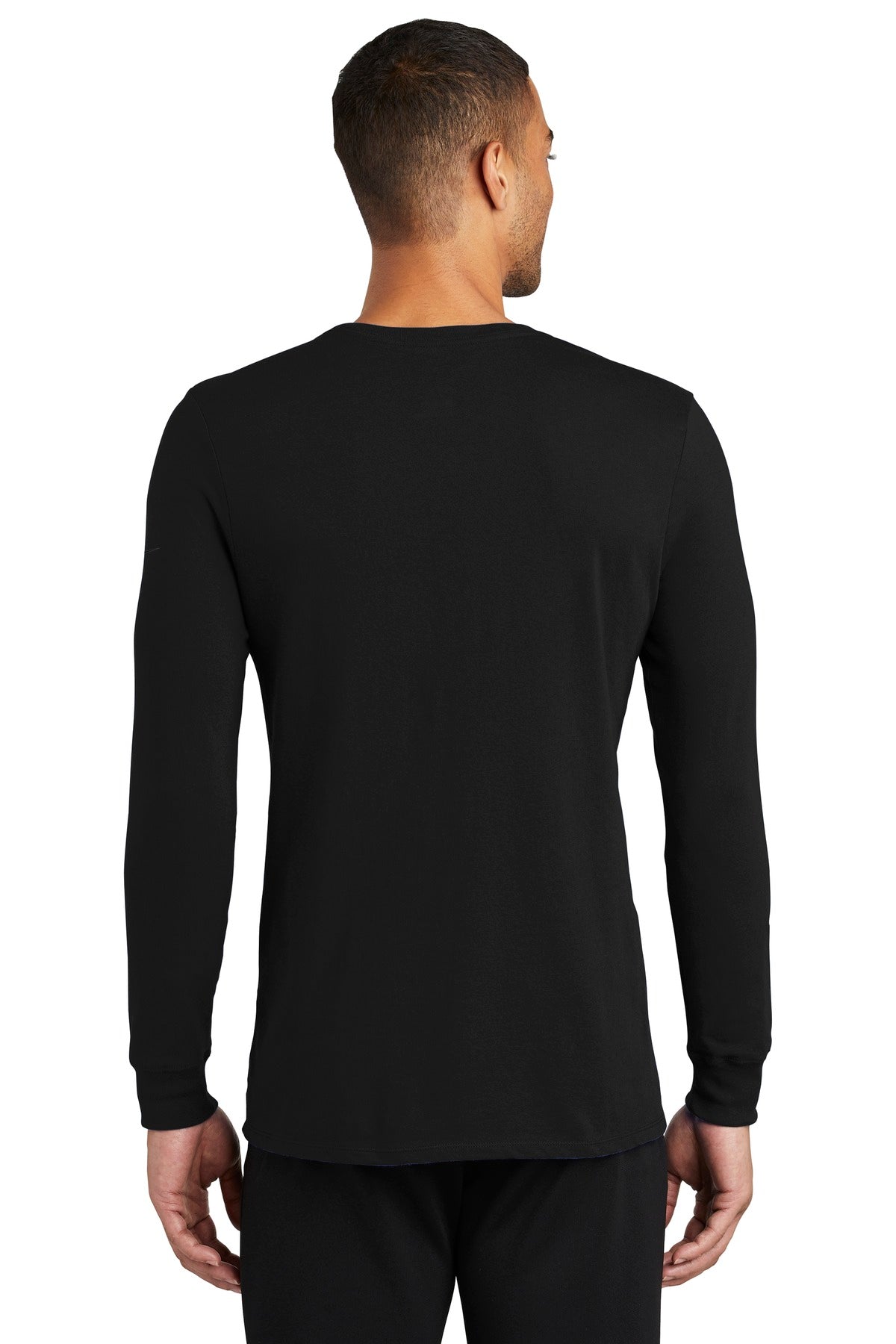 Nike Men's Dri-FIT Cotton/Poly Long Sleeve Tee Shirt. NKBQ5230 Corporate Apparel Shirts & Tops