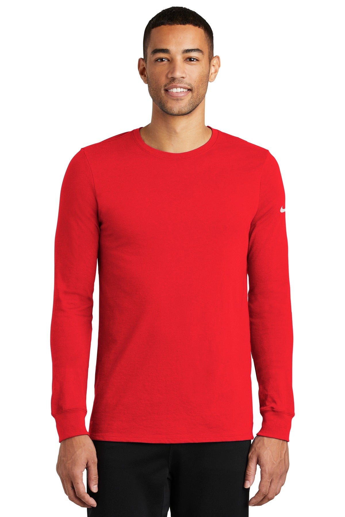 Nike Men's Dri-FIT Cotton/Poly Long Sleeve Tee Shirt. NKBQ5230 Corporate Apparel Shirts & Tops